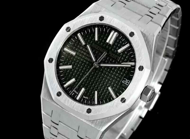 Royal Oak 41mm 15510 SS / SS Green / Stk APSF A4302 Super Clone