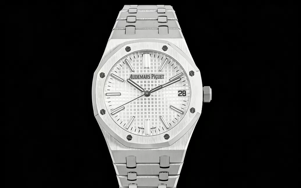 Royal Oak 15510 SS / SS White / Stk APSF A4302 Super Clone