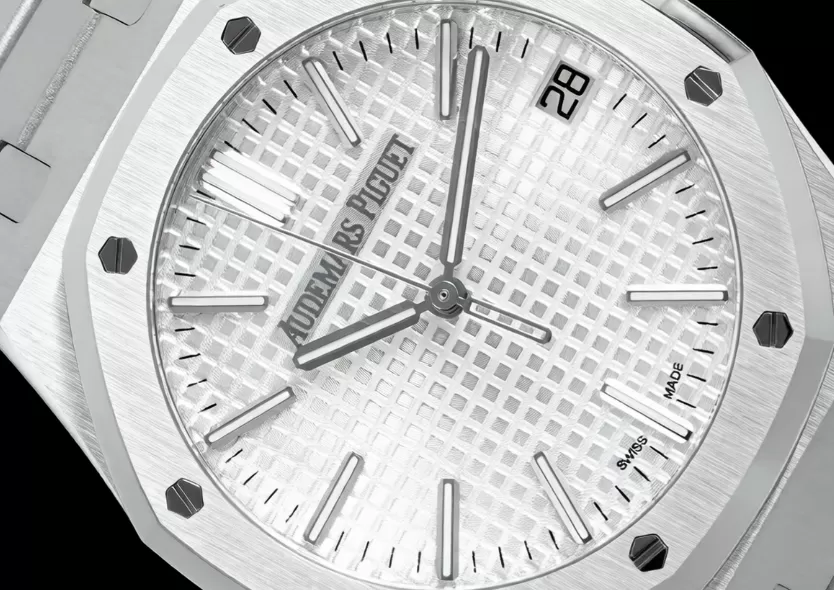 Royal Oak 15510 SS / SS White / Stk APSF A4302 Super Clone - Image 3