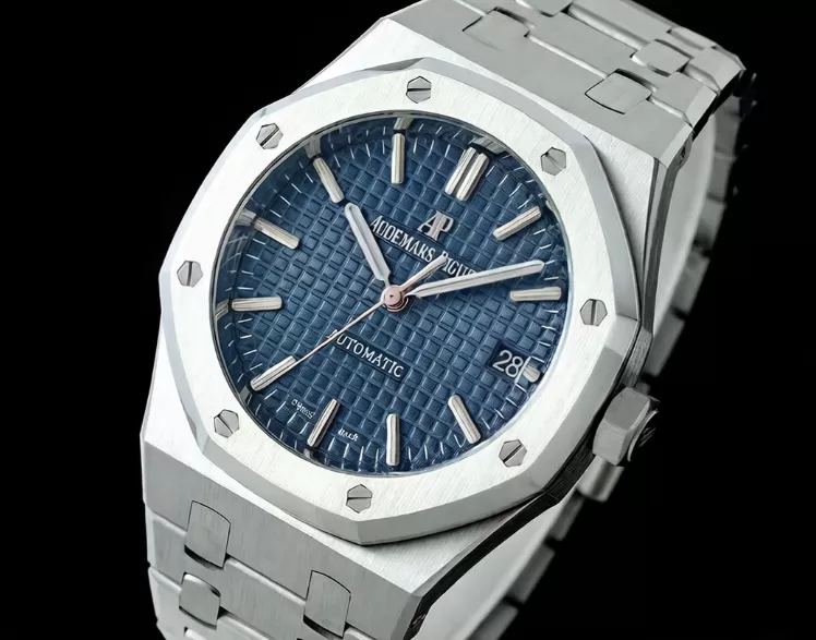 Royal Oak 15450 SS / SS Blue / Stk ZF SA3120 Super Clone