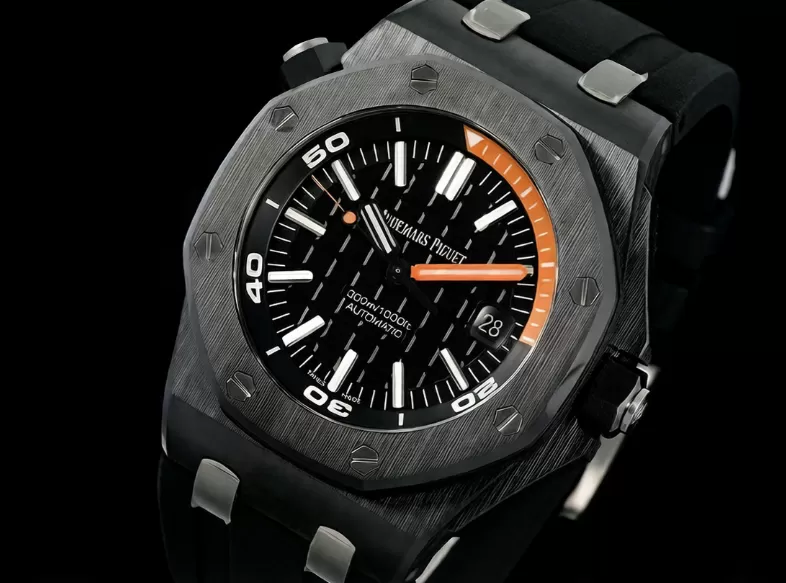 Royal Oak Diver 15707 CER / RU Black ZF SA3120 Super Clone