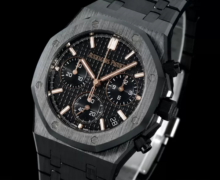 Royal Oak Chrono 26240CE 41mm Ceramic / Cer Black Dial APS V2 SH4401 Super Clone