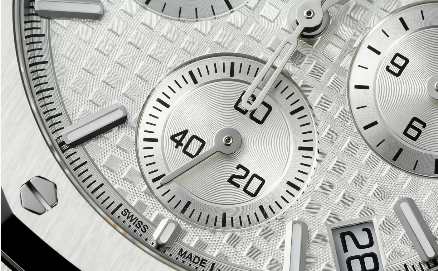 Royal Oak Chrono 26240ST 41mm SS / SS Silver Dial APS V2 SH4401 Super Clone - Image 4