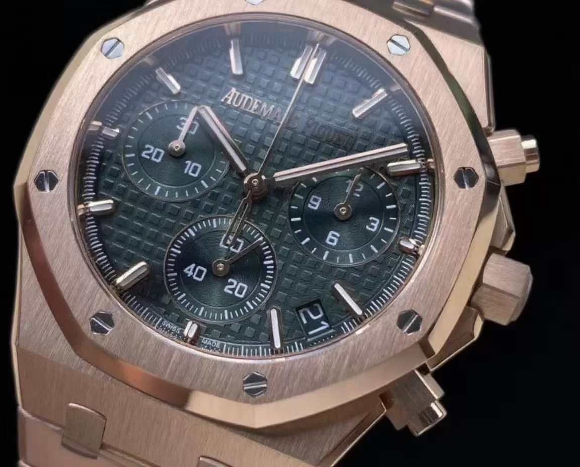 Royal Oak Chrono 26240OR 41mm RG / RG Green Dial APS SH4401 Super Clone - Image 2