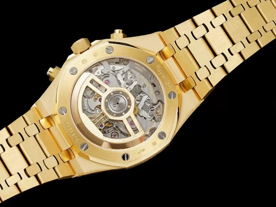Royal Oak Chrono 26240BA 41mm YG / YG Gold Dial APS SH4401 Super Clone - Image 3