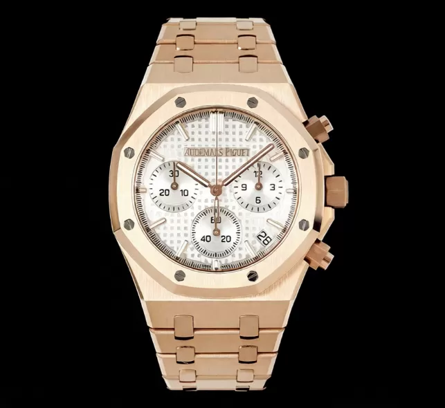 Royal Oak Chrono 26240OR 41mm RG / RG White Dial APS SH4401 Super Clone - Image 2
