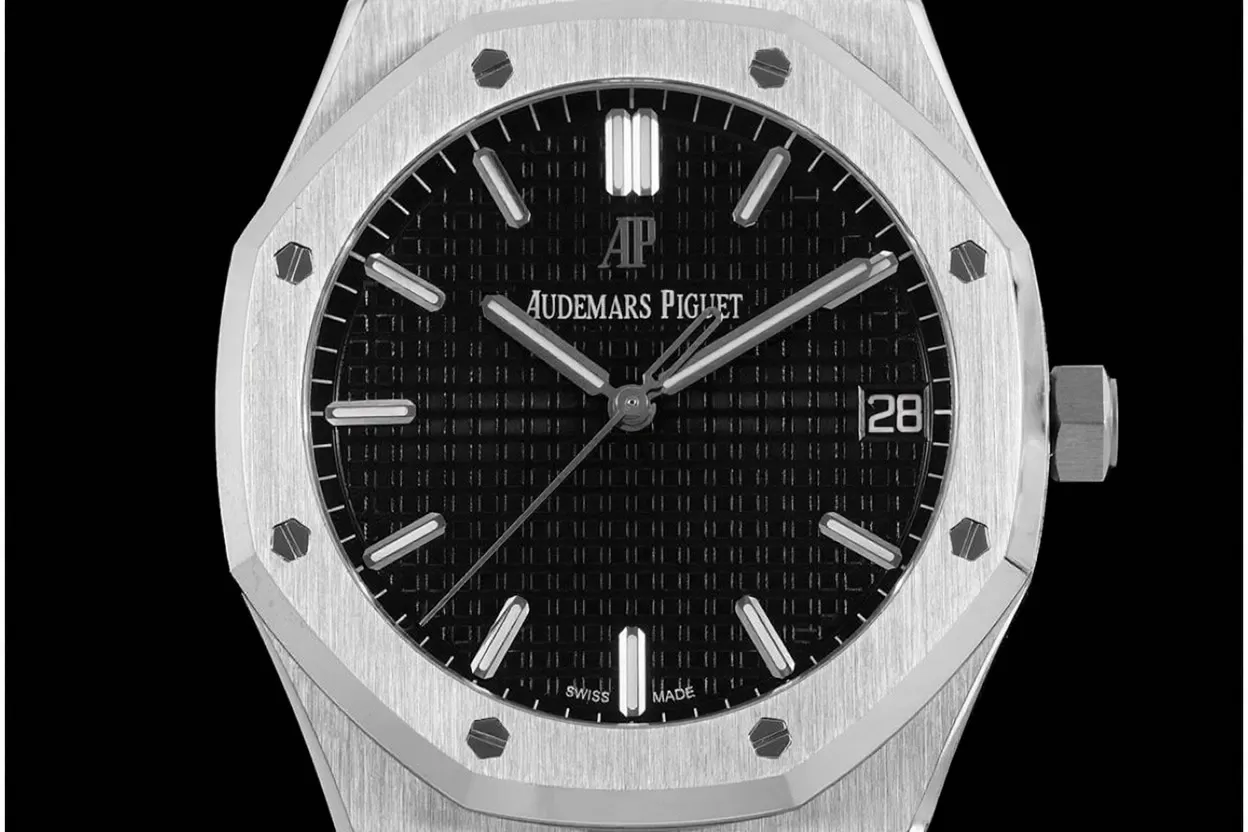 Royal Oak 41mm 15500 SS / SS Black / Stk APSF A4302 Super Clone - Image 2