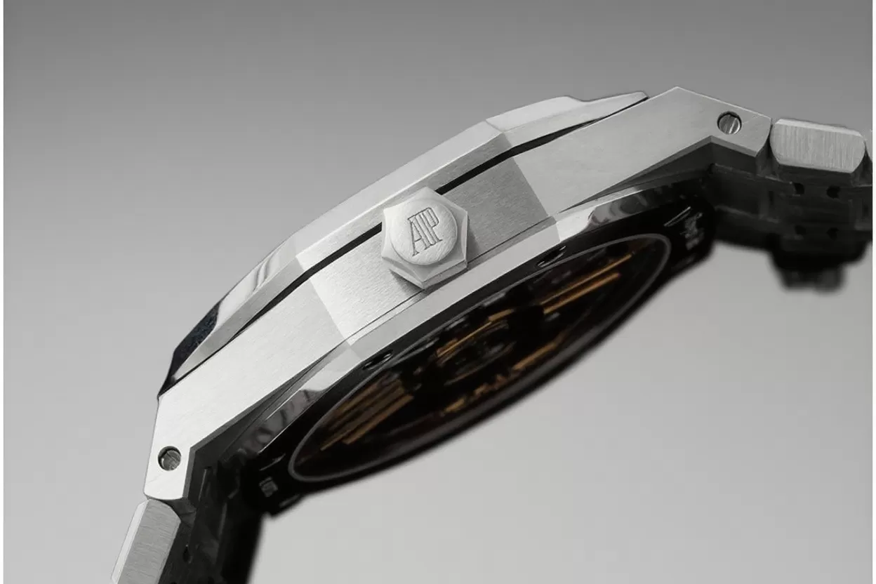 Royal Oak 41mm 15500 SS / SS Black / Stk APSF A4302 Super Clone - Image 4