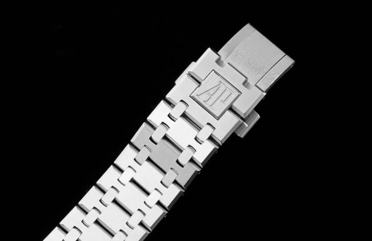Royal Oak 41mm 15500 SS / SS Black / Stk APSF A4302 Super Clone - Image 15