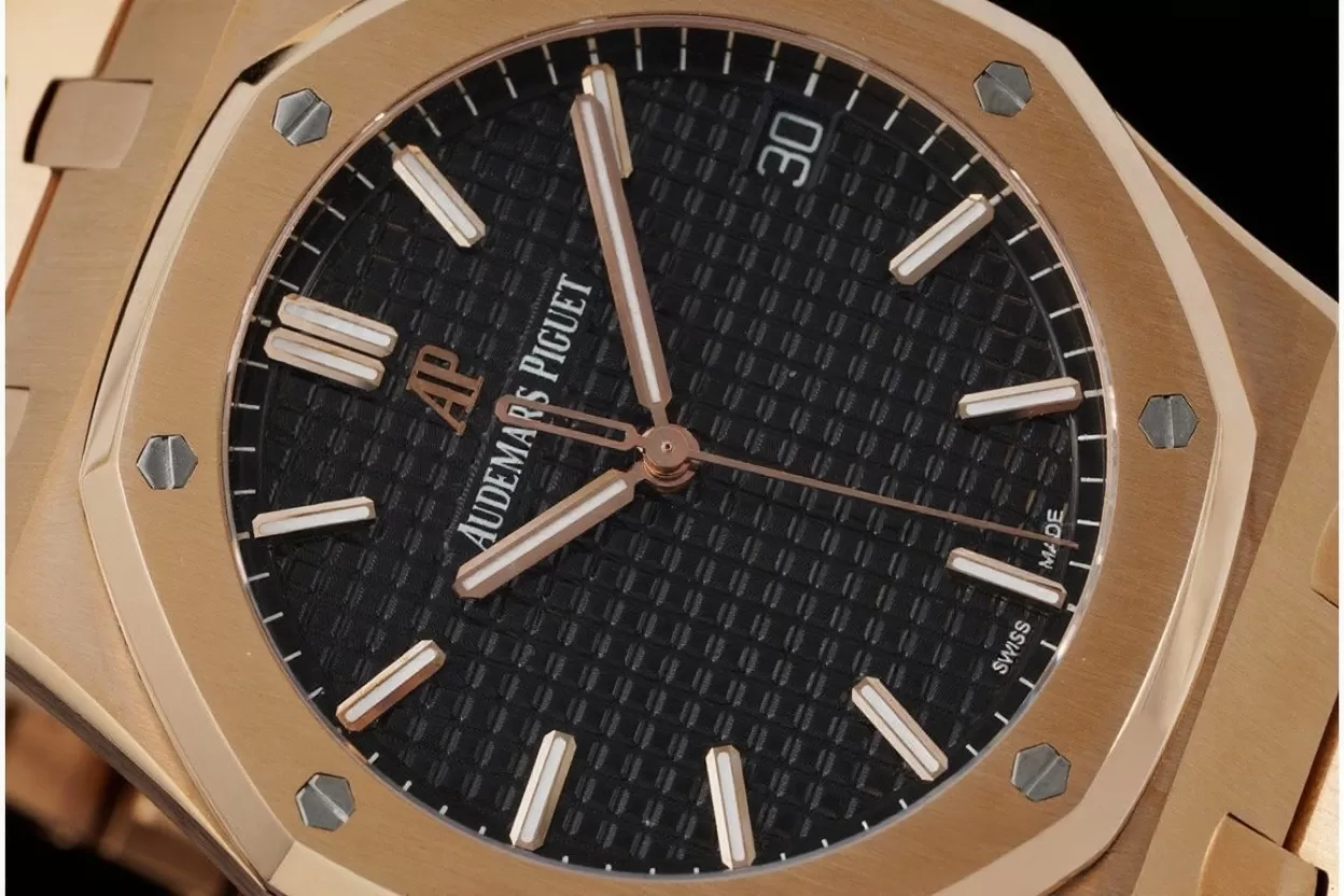 Royal Oak 41mm 15500 RG / RG Black / Stk APSF A4302 Super Clone - Image 4