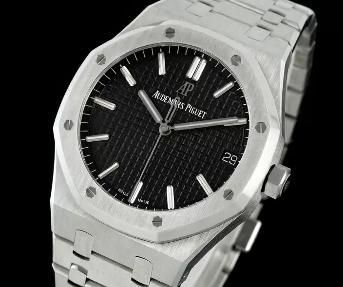 Royal Oak 41mm 15500 SS / SS Black / Stk ZF V3 A4302 Super Clone