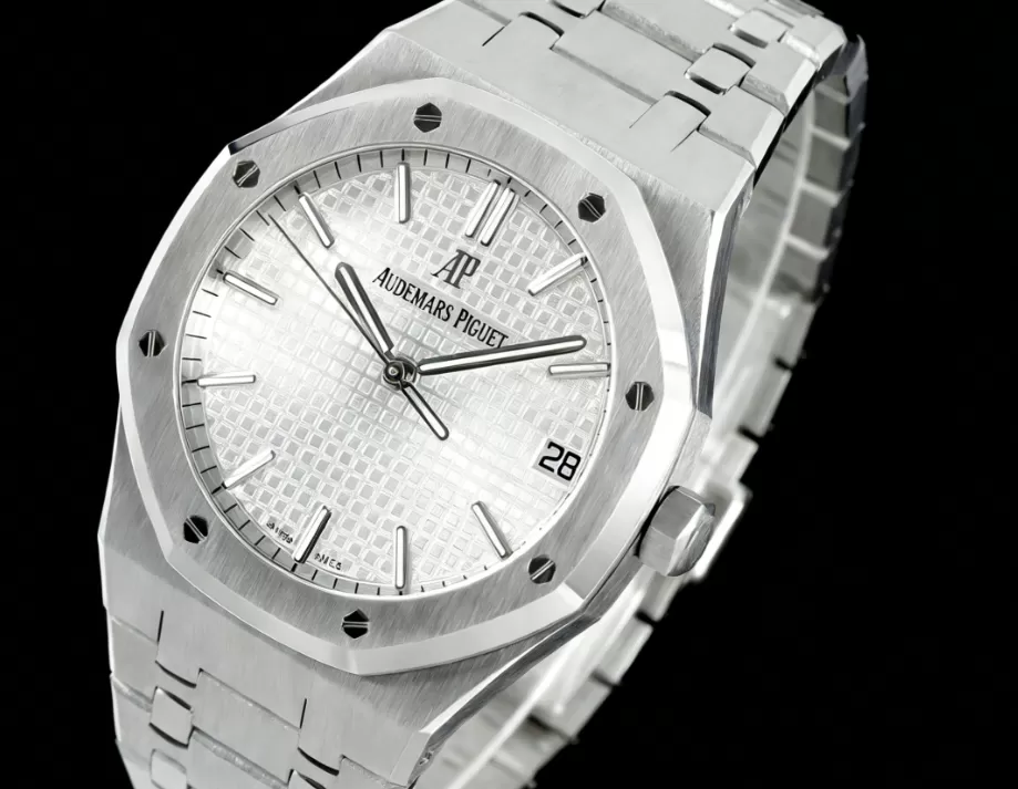 Royal Oak 41mm 15500 SS / SS White / Stk APSF A4302 Super Clone