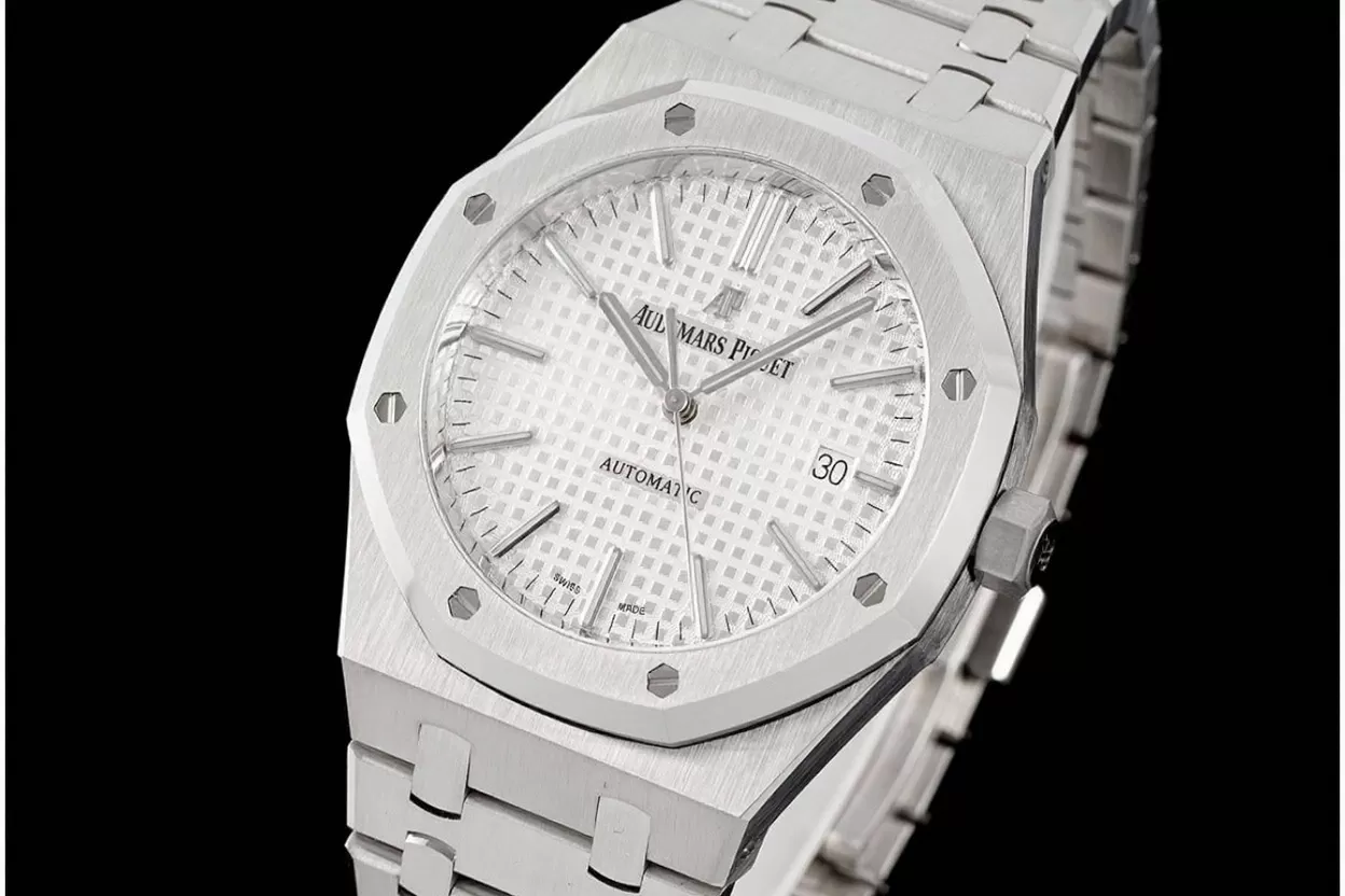 Royal Oak 15400 SS / SS White / Stk APSF SA3120 Super Clone