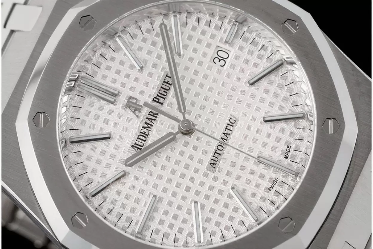 Royal Oak 15400 SS / SS White / Stk APSF SA3120 Super Clone - Image 3