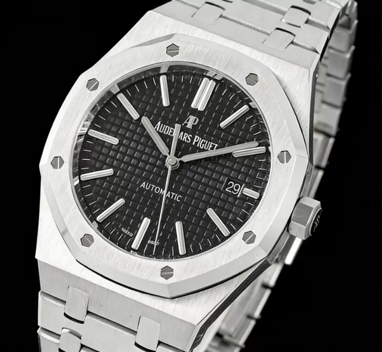 Royal Oak 15400 SS / SS Black / Stk APSF SA3120 Super Clone