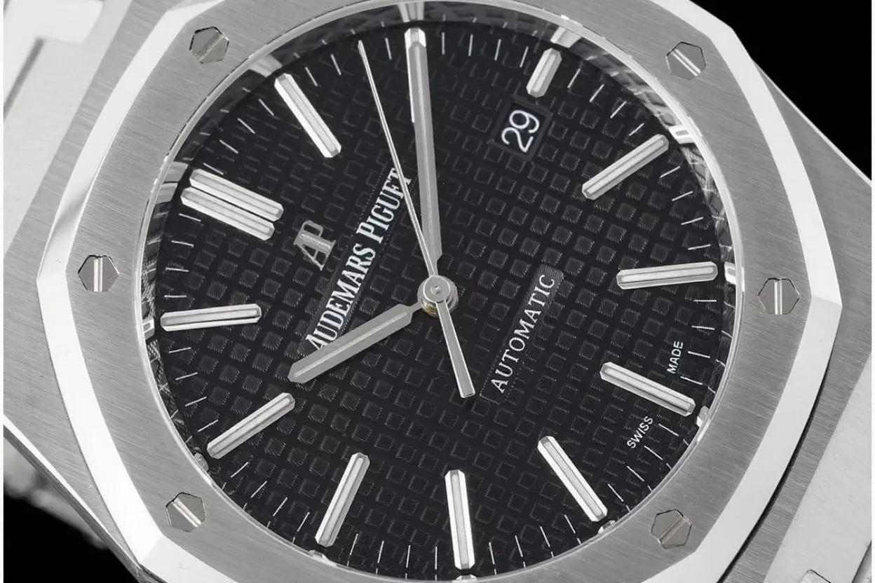 Royal Oak 15400 SS / SS Black / Stk APSF SA3120 Super Clone - Image 4