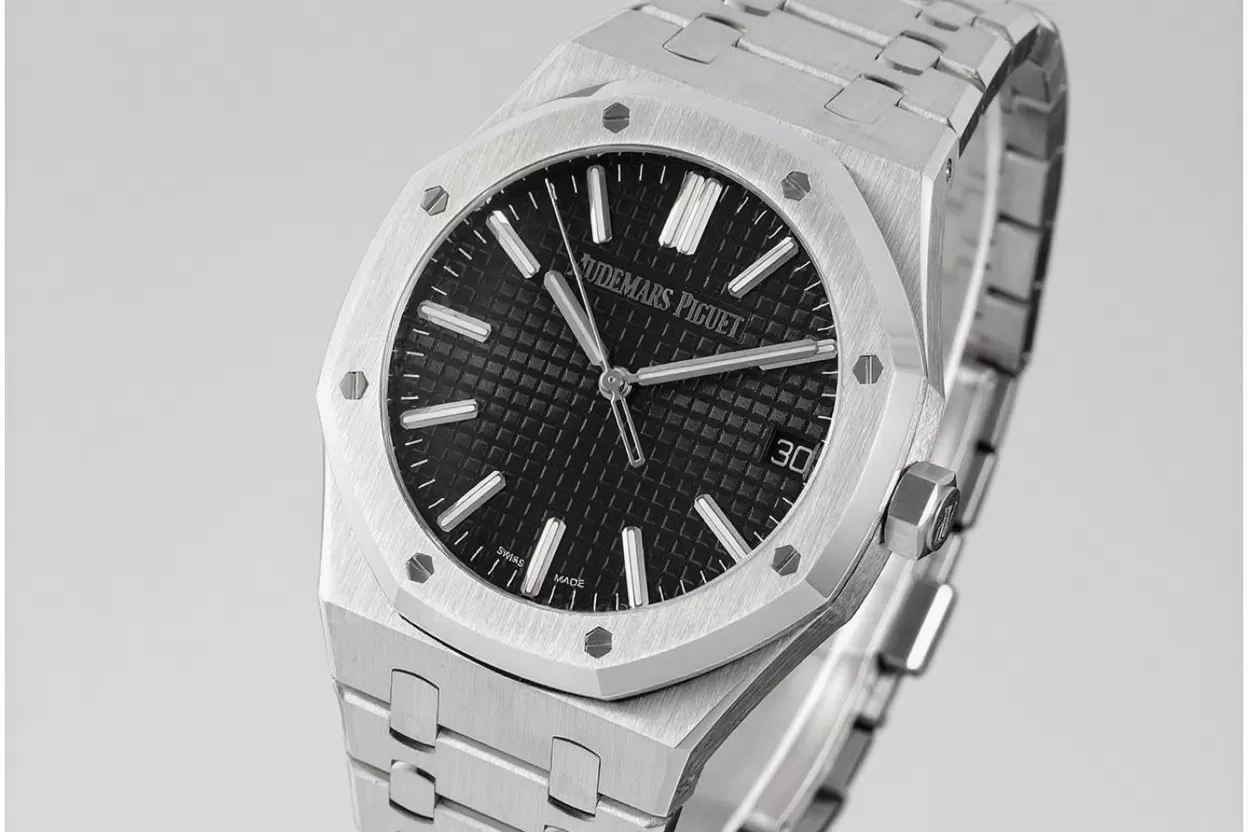 Royal Oak 50th Anniverary 41mm 15510 SS / SS Black / Stk ZF A4302
