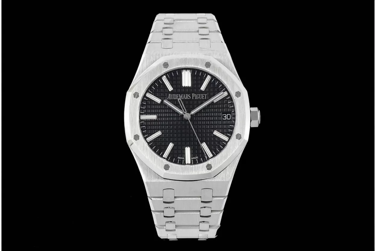Royal Oak 50th Anniverary 41mm 15510 SS / SS Black / Stk ZF A4302 - Image 4