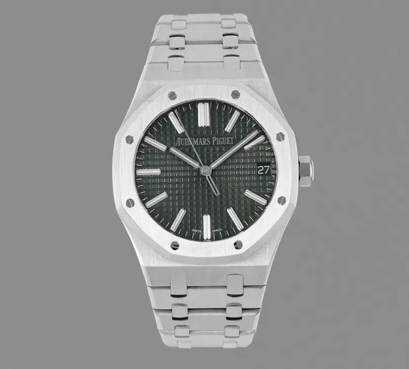 Royal Oak 50th Anniverary 41mm 15510 SS / SS Green / Stk ZF A4302 - Image 3