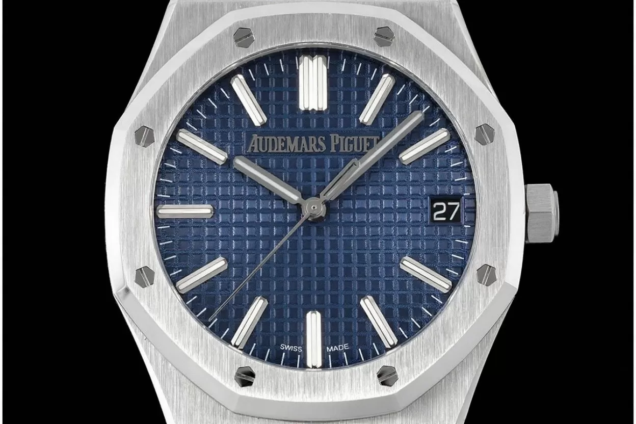 Royal Oak 50th Anniverary 41mm 15510 SS / SS Blue / Stk ZF A4302 - Image 2