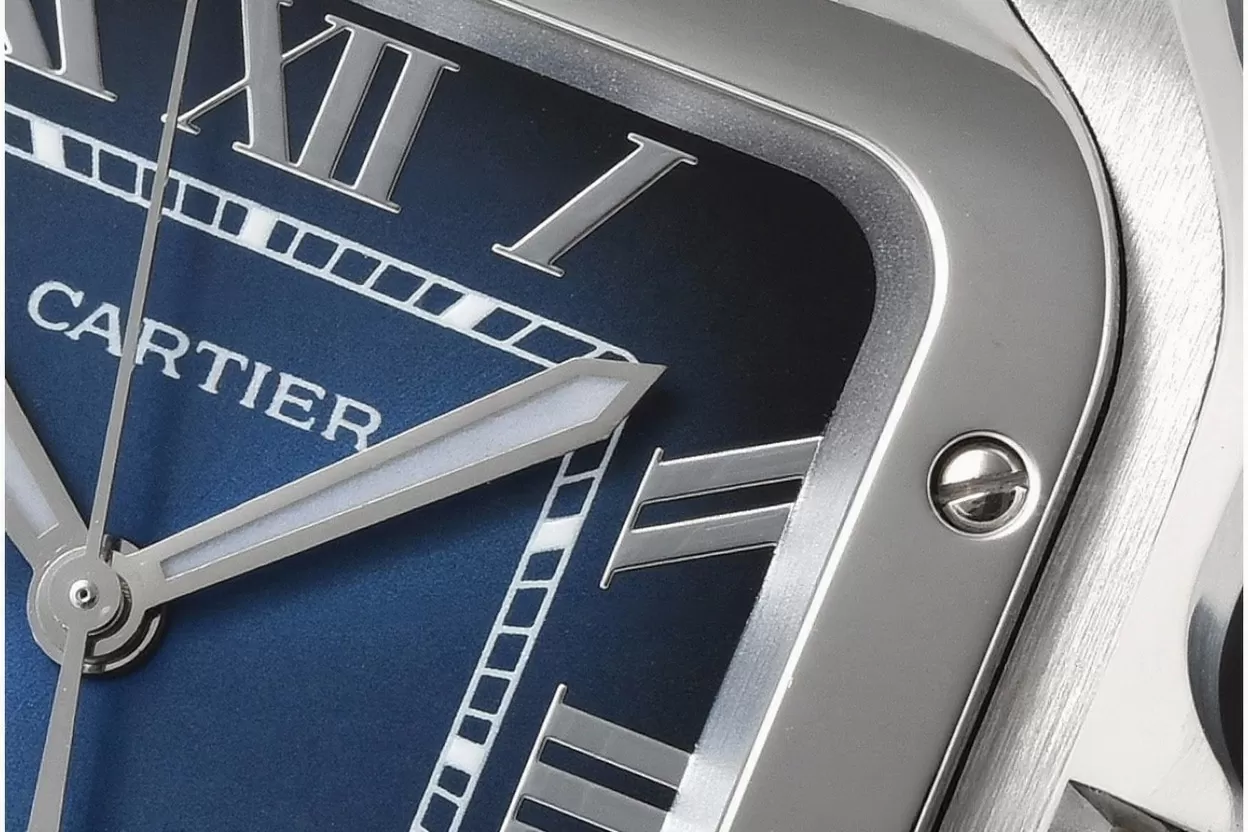 Santos De Cartier 35mm SS / SS Blue Dial BVF MY9039 - Image 5