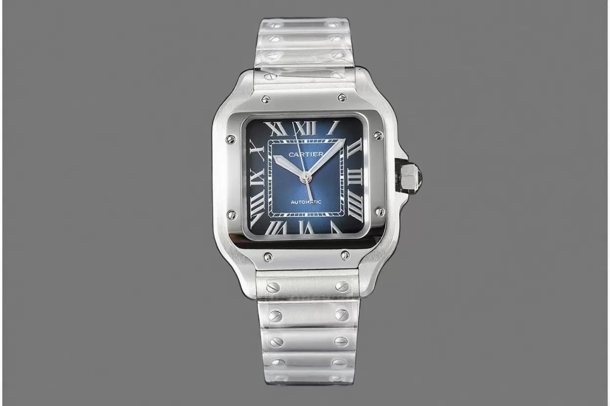 Santos De Cartier 35mm SS / SS Blue Dial BVF MY9039 - Image 4