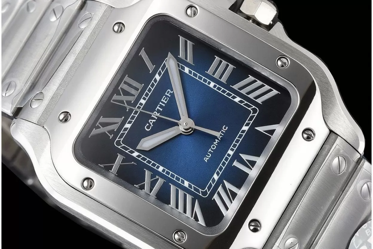 Santos De Cartier 35mm SS / SS Blue Dial BVF MY9039 - Image 3