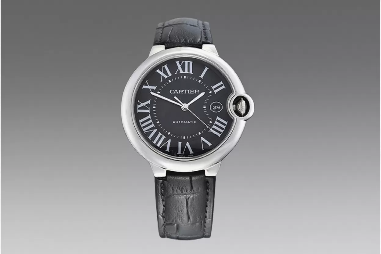 Ballon Bleu Cartier Mens SS / LE Black Roman V6F A2824 - Image 8