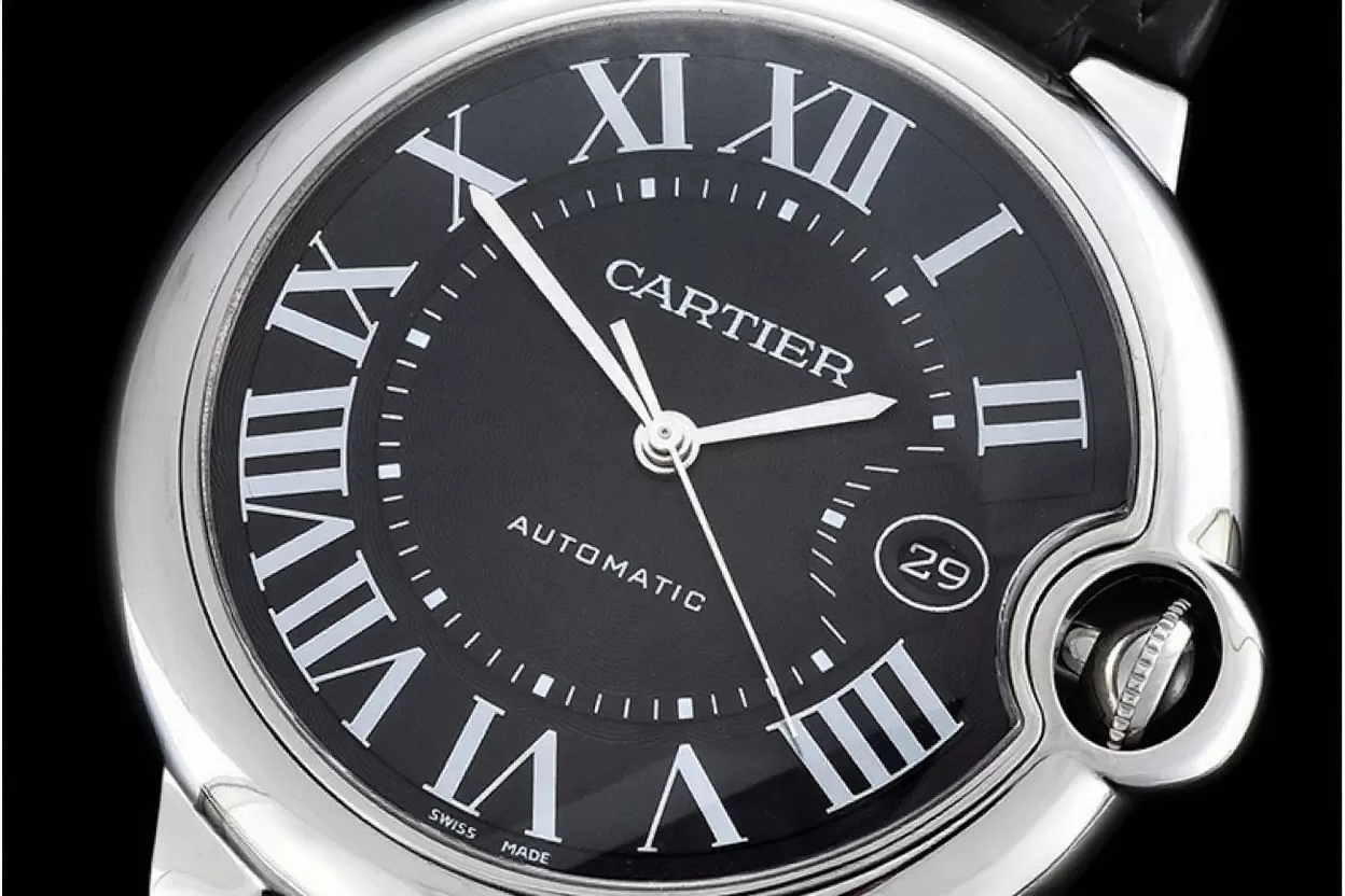 Ballon Bleu Cartier Mens SS / LE Black Roman V6F A2824 - Image 12