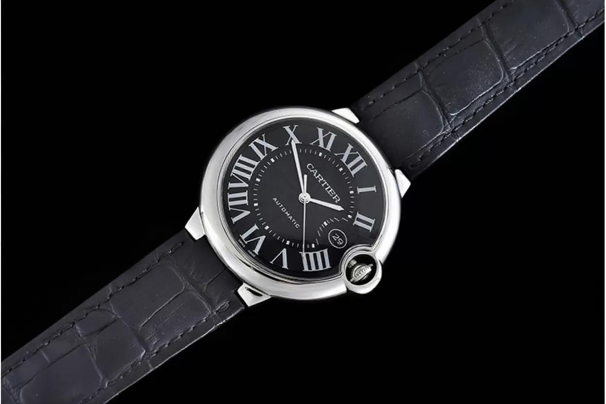 Ballon Bleu Cartier Mens SS / LE Black Roman V6F A2824 - Image 10
