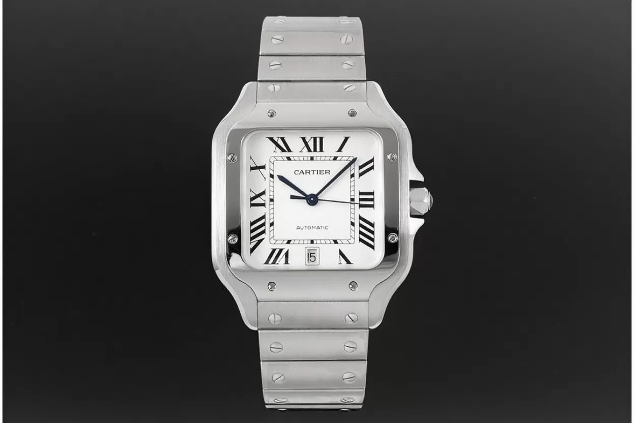 Santos De Cartier 2018 Mens XL 40mm SS / SS Wht BVF MY9019 - Image 3