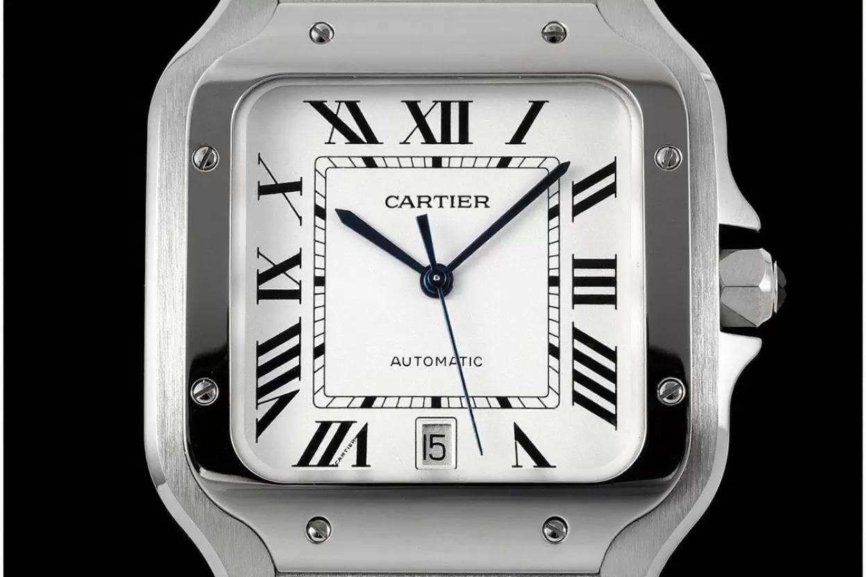 Santos De Cartier 2018 Mens XL 40mm SS / SS Wht BVF MY9019 - Image 2