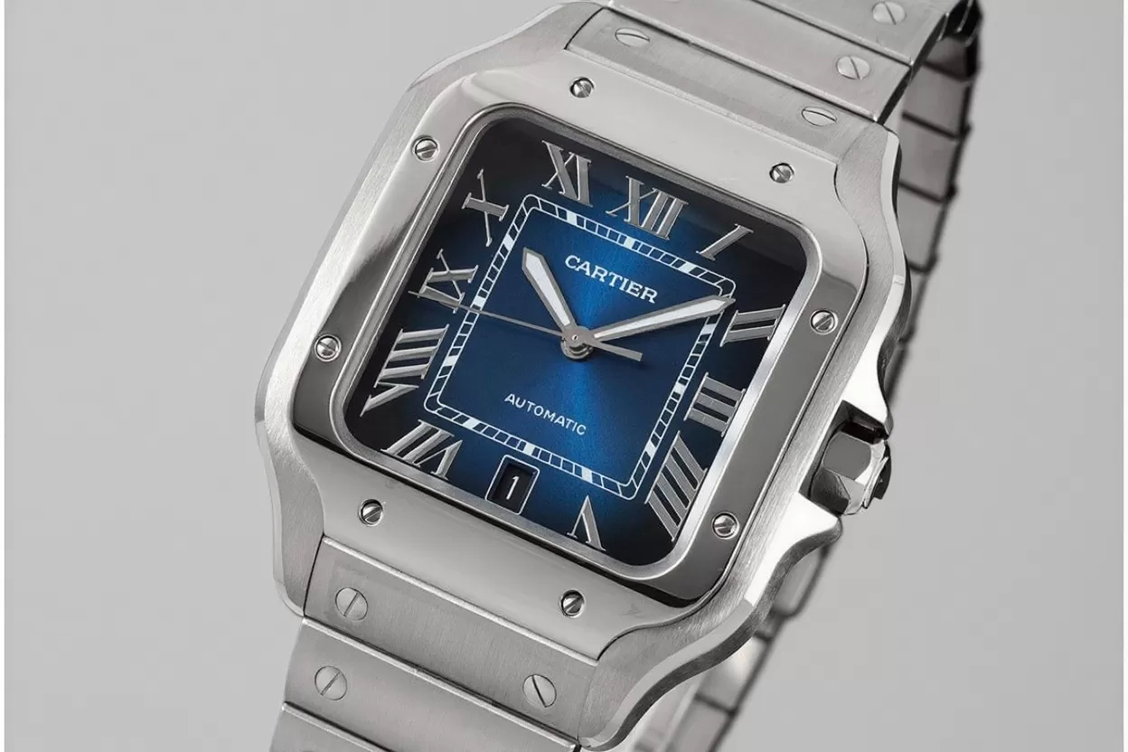 Santos De Cartier 2018 Mens XL 40mm SS / SS Blue BVF MY9019