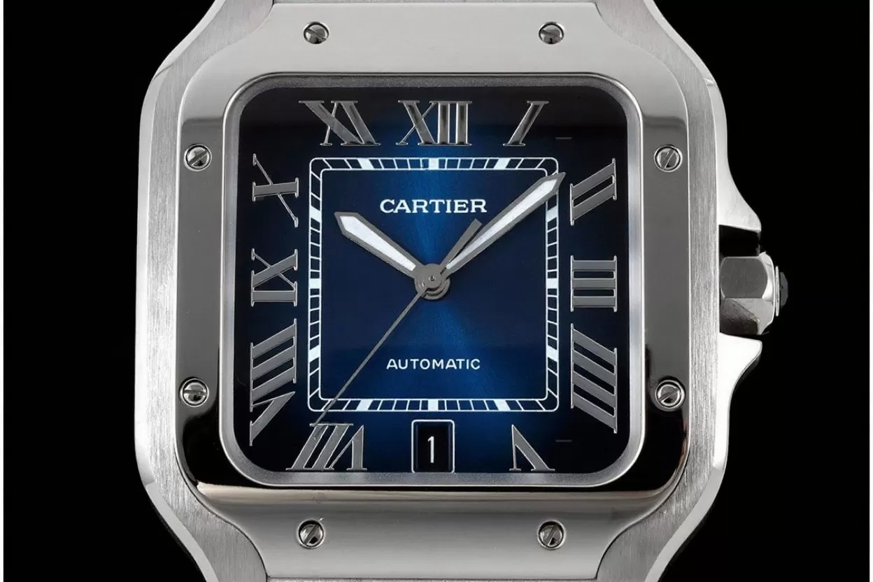 Santos De Cartier 2018 Mens XL 40mm SS / SS Blue BVF MY9019 - Image 2