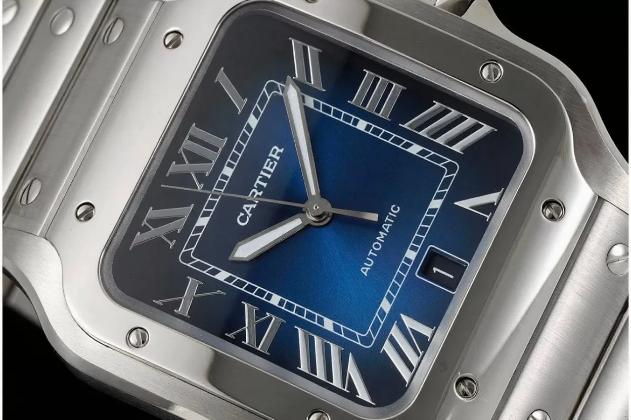 Santos De Cartier 2018 Mens XL 40mm SS / SS Blue BVF MY9019 - Image 4