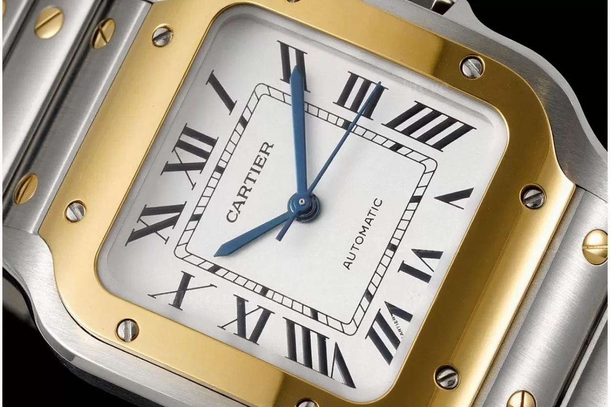 Santos De Cartier 35mm YG / SS Wht BVF MY9039 - Image 4