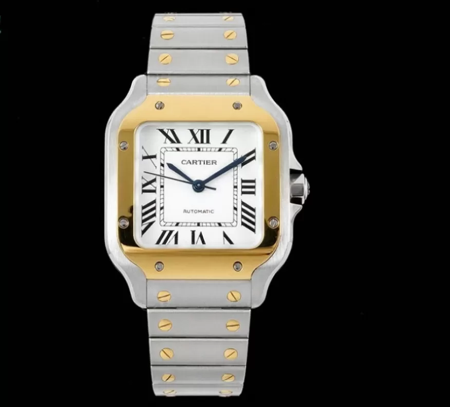 Santos De Cartier 35mm YG / SS Wht BVF MY9039 - Image 3