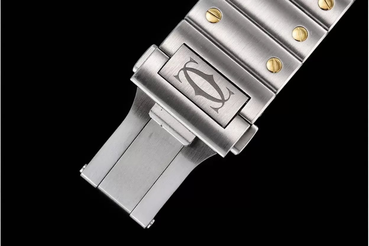 Cartier ?C Santos De Cartier Mens XL YG / SS White 3KF MY9015 - Image 19