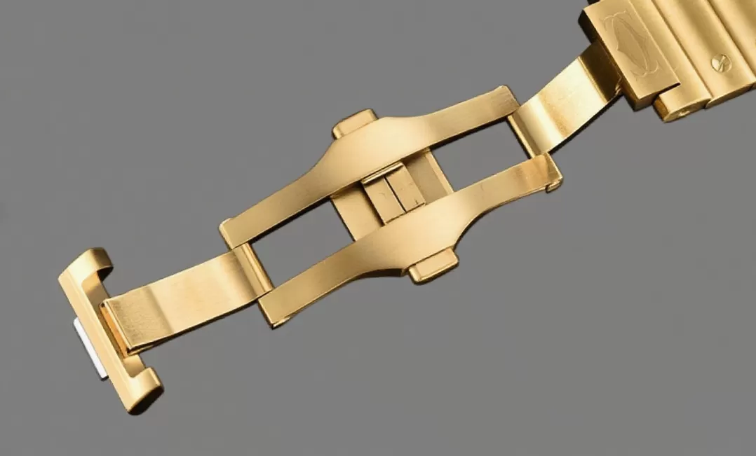 Cartier ?C Santos De Cartier Mens XL YG / YG White 3KF MY9015 - Image 12