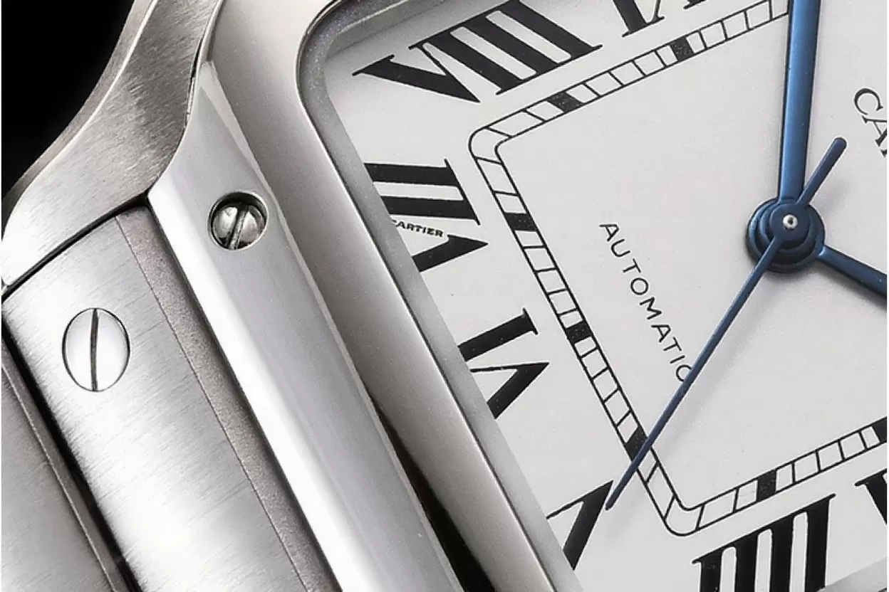 Cartier ?C Santos De Cartier 35mm Mens SS / SS White 3KF MY9015 - Image 7