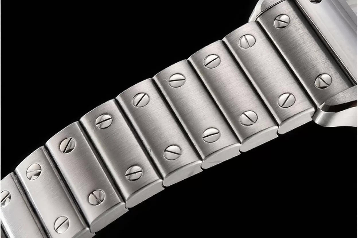 Cartier ?C Santos De Cartier 35mm Mens SS / SS White 3KF MY9015 - Image 15