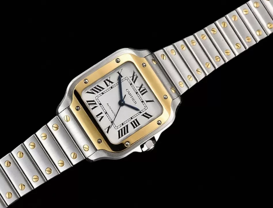 Cartier ?C Santos De Cartier 35mm Mens YG / SS White 3KF MY9015 - Image 2
