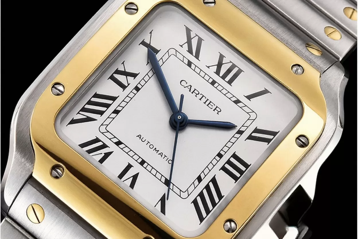 Cartier ?C Santos De Cartier 35mm Mens YG / SS White 3KF MY9015 - Image 10