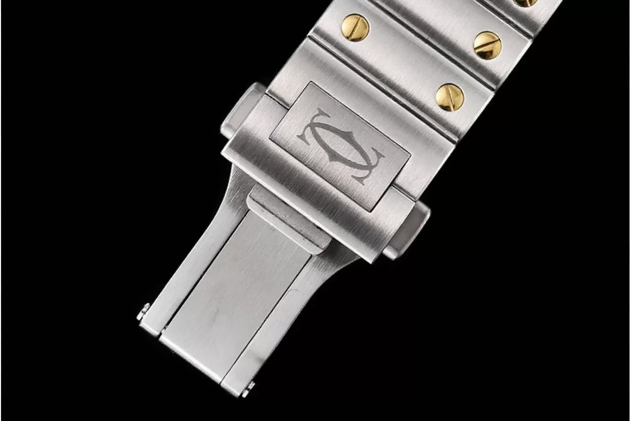 Cartier ?C Santos De Cartier 35mm Mens YG / SS White 3KF MY9015 - Image 14