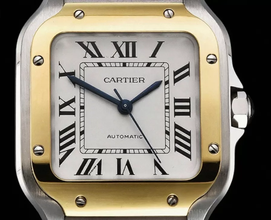 Cartier ?C Santos De Cartier 35mm Mens YG / SS White 3KF MY9015 - Image 15