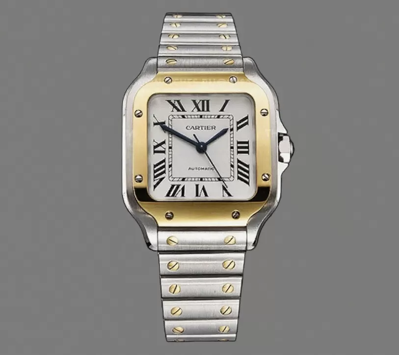 Cartier ?C Santos De Cartier 35mm Mens YG / SS White 3KF MY9015 - Image 16