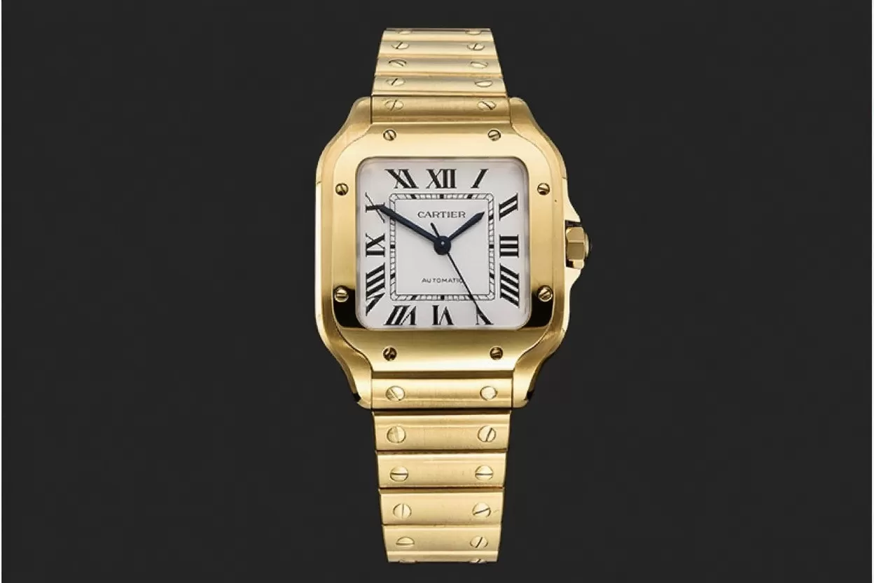Cartier ?C Santos De Cartier 35mm Mens YG / YG White 3KF MY9015