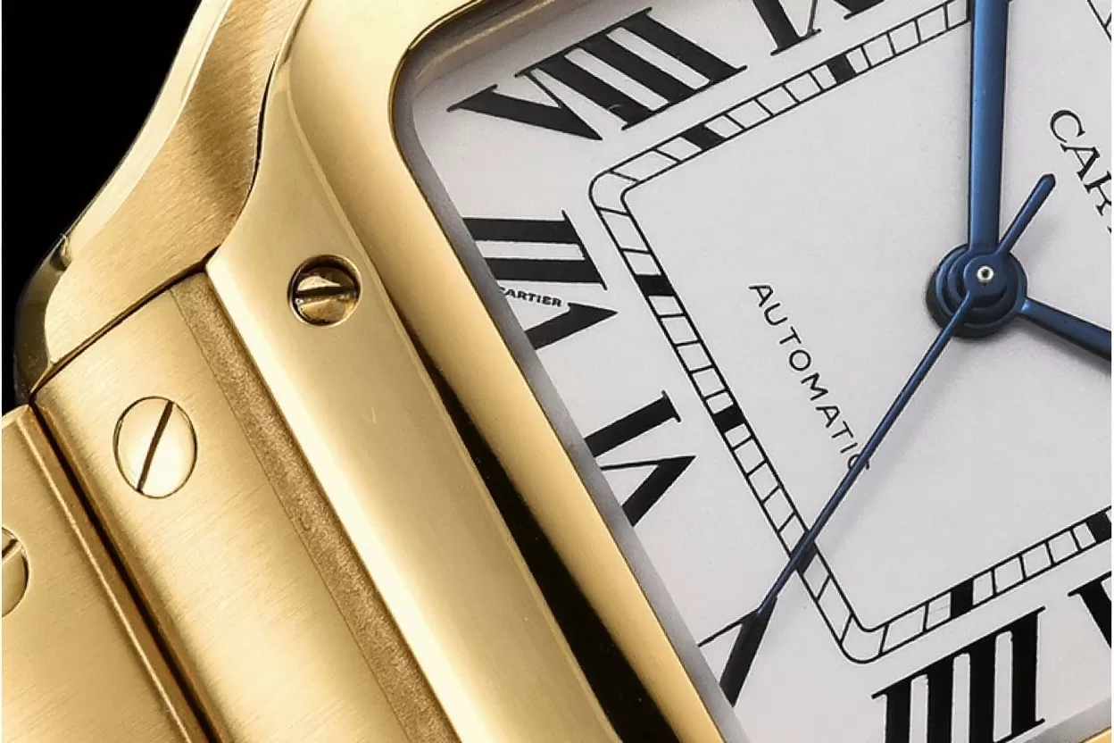 Cartier ?C Santos De Cartier 35mm Mens YG / YG White 3KF MY9015 - Image 4