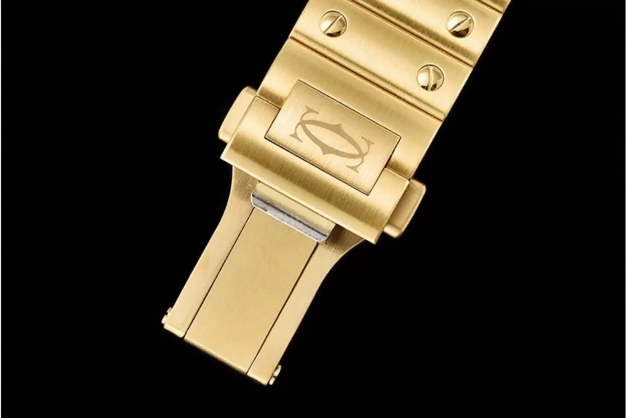 Cartier ?C Santos De Cartier 35mm Mens YG / YG White 3KF MY9015 - Image 13