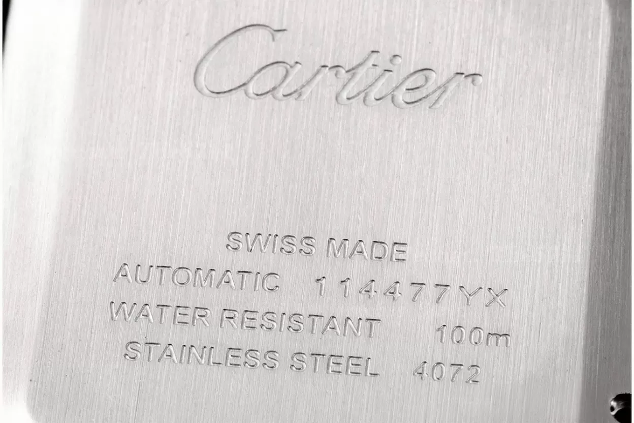 Santos De Cartier Mens XL 40mm SS / SS Gray BVF 9019 - Image 8